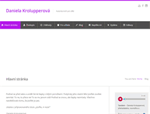Tablet Screenshot of danielakrolupperova.cz